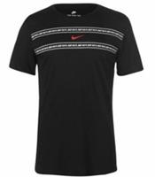 NIKE Taped QTT T Shirt Boys Kids Junior 7-8 yrs Navy Short Sleeve COTTON