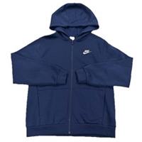 Nike Fleece Zip Up Hoodie Navy Blue Boys Size XL 13 Years New