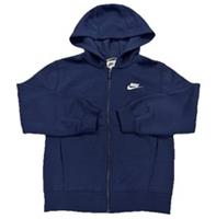 Nike Fleece Zip Up Hoodie Navy Blue Boys Size Small 7-8 Years New