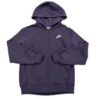 Nike Fleece Zip Up Hoodie Purple Girls Size Medium 9-10 Years New