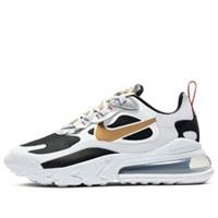 Nike Air Max 270 React White Black Gold Women's Trainers Shoes Size UK 5.5