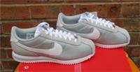 Ladies Or Mens Nike Cortez TXT Trainers Retro Light Silver Grey White UK 6 New