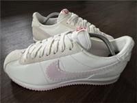 NIKE Cortez Valentine Leather Womens Running Gym Trainers, White/Pink - Size 9