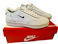 Nike Court Vintage Trainers Mens UK 4.5 / EU 37.5 White Black Orange Brand New