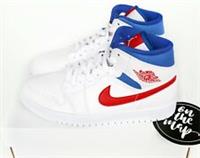 Nike Air Jordan 1 Retro Mid W White Red Royal Blue UK 3 4 5 6 7 8 9 10 US New