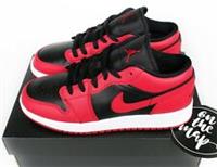 Nike Air Jordan 1 Low Reverse Bred Toe Red Black White 2020 GS UK 5 6 7 US New