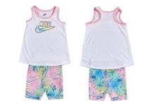NIKE TANK & SHORT SET WHITE-PINK-MULTI SIZE: 12M (9-12 MONTHS) 16G441-A8F