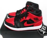 Nike Air Jordan 1 Retro Mid Banned Red Black White UK 3 4 5 6 7 8 US New