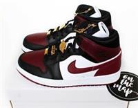 Nike Air Jordan 1 Retro Mid SE Beetroot Maroon Gold Pendant UK 3 4 5 6 US New