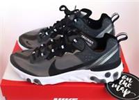 Nike React Element 87 Black Anthracite Grey UK 3.5 US 4 5.5 EU 36 AQ1090-001 New