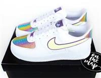 Nike Air Force 1 Easter 2020 AF1 Rainbow White UK 2 3 5 6 7 8 US CW0367-100 New