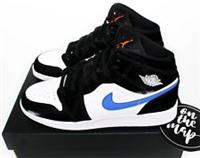 Nike Air Jordan 1 Retro Mid Racer Blue Black White GS UK 3 4 5 6 7 US New