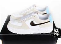 Nike Air Force 1 Pixel Desert Sand Beige White Blue UK 3 4 5 6 7 8 9 US New