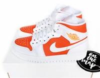 Nike Air Jordan 1 Retro Mid SE W Bright Citrus Orange UK 4 5 6 7 CZ0774-800 New