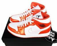 Nike Air Jordan 1 Retro Mid SE Electro Orange White UK 6 US 7 40 DM3531-800 New