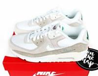 Nike Air Max 90 SE 2 Sail White Bone Grey Green First Use GS UK 3 4 5 6 7 US New