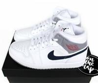 Nike Air Jordan 1 Retro Mid PSG Paris White Grey Blue UK 5 7 8 9 US DR8038-100