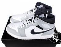 Nike Air Jordan 1 Retro Mid Anthracite Light Smoke Grey UK 5 8 9 10 11 US New