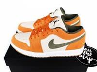 Nike Air Jordan 1 Retro Low SE Curry Medium Olive Green Orange UK 7 US 8 New