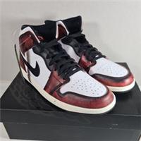 Nike Air Jordan 1 Mid SE Black/Infrared 23-White Sail DV9565-006 Size UK 9.5 NEW