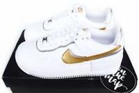 Nike Air Force 1 AF1 W Shadow White Metallic Gold Silver UK 3 4 5 6 7 8 US New