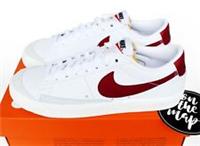 Nike Blazer Low 77 Vintage White Team Red Burgundy UK 6 US 6.5 7 DA6364-102 New
