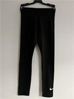 Nike Leggings Girls Size Medium Black Tight Fit Mid Rise Full Length