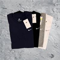 NIKE Classics Solo Swoosh Tick Crew Neck T Shirts - S to 2XL - XL Regular