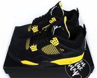 Nike Air Jordan 4 Retro Black Thunder Yellow UK 6 12 US 6.5 13 DH6927-017 New