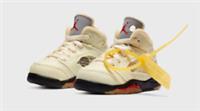Nike Jordan 5 x Off White SP Sail White TD UK 9.5 US 10C EUR 27 CV4828-100 New