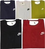 MEN'S NIKE BRAND NEW EMBROIDERED LOGO PREMIUM COTTON SHORT SLEEVE T-SHIRT - M Regular