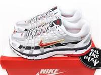 Nike P-6000 Platinum Silver Varsity Red W UK 3 4 5 6 7 8 9 10 US BV1021-101 New
