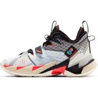 Nike Kids Jordan Why Not Zer0.3 Basketball Boot/Shoe - White/BrightCrimson/Black