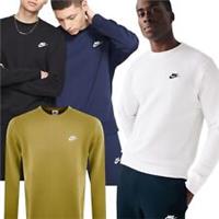 Nike SWEATSHIRT Club Jumper Terry Lining Crew Neck Cotton S-XXL - L Regular