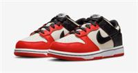Nike Dunk Low PS EMB NBA Chicago Red Black White UK 2.5 US 3Y 35 DC9564-100 New