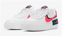 Nike Air Force 1 Shadow W White Solar Red Teal UK 5 6 7 8 9 US DB3902-100 New