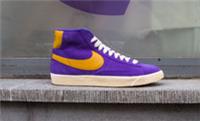 Nike Blazer Mid Suede Vintage Court Purple Gold Lakers UK 8 US 9 518171-500 New