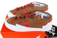 Nike x Sacai Blazer Low British Tan Red UK 3 4 5 8 9 10 11 12 US DD1877-200 New