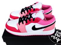 Nike Air Jordan 1 Low Pink Red Pinksicle GS UK 5 US 5.5 EUR 38 553560-162 New