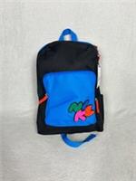 Nike, Kid's Black + Blue Embroidered Logo Backpack, 16 Litres - Brand New