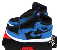Nike Air Jordan 1 Retro High Marine Blue UK 8.5 US 9.5 EUR 43 555088-404 New