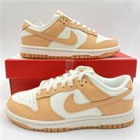 Nike Dunk Low Harvest Sail Brown White Trainers Size UK 4 Womens Leather BNWT