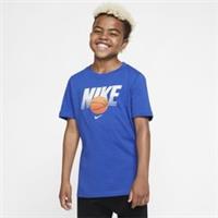Nike Kids Straight Baller Textured Graphic Tee - Game Royal/White