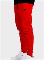 Nike Tech Fleece Bottoms Size Small Kids Boys Taped Pants NSW UNIVERSITY RED