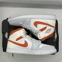 Nike Air Jordan 1 Mid Starfish Pure Platinum UK 7.5 / US 8.5 / EU 42