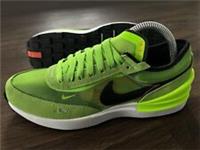 NIKE Waffle One Mens Running Gym Trainers, Green/Black - Size 6