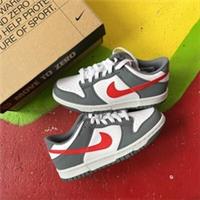 NIKE DUNK LOW NEXT NATURE SMOKE GREY RED GS UK4.5 🛍️ UNDER RRP 🛍️ FAST SHIP
