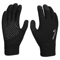 Nike Mens Knit Grip Gloves Football Womens Magic Winter Touch Screen Phone Black