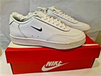 Nike Court Vintage Trainers UK 4.5 EU 37.5 White/Black Total Orange New with Box