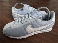NIKE Cortez TXT Nylon Mens Gym Trainers, Blue/White - Size 6